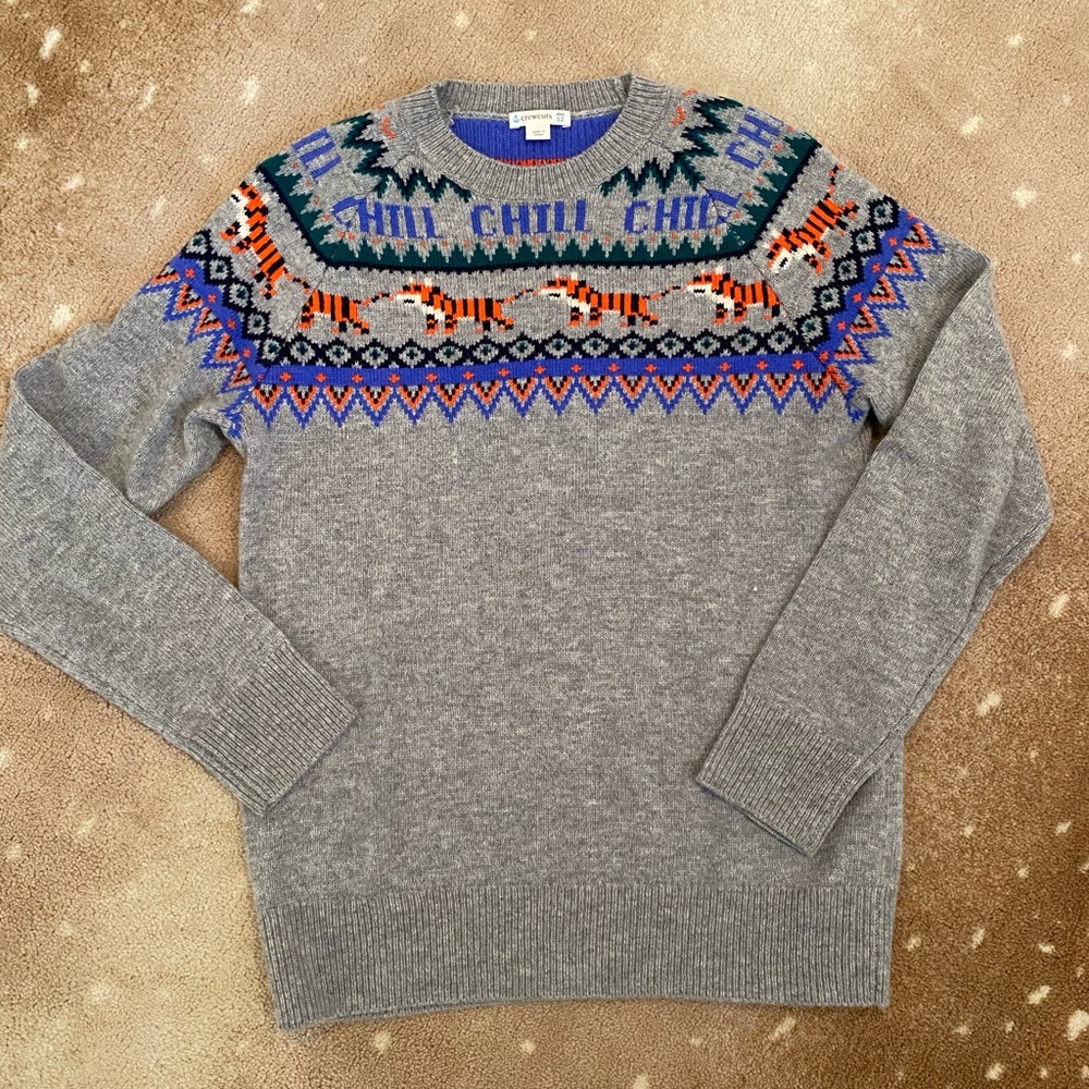 J Crew Boys fair isle sweater